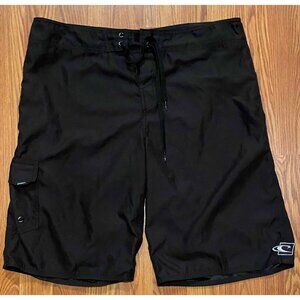 O'Neill Board Shorts Mens M Black Beach Swim Trunks